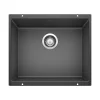 Blanco Precis 21" Undermount Granite Composite Kitchen Sink, Silgranit, Anthracite, 513428