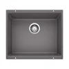 Blanco Precis 21" Undermount Granite Composite Kitchen Sink, Silgranit, Cinder, 519049