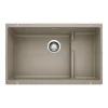 Blanco Precis 29" Undermount Granite Composite Kitchen Sink with Accessories, Silgranit, Truffle, 519456
