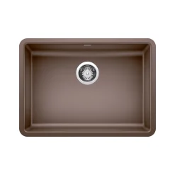 Blanco Precis 25" Undermount Granite Composite ADA Kitchen Sink, Silgranit, Cafe, 442546