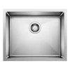 Blanco Quatrus 22" Undermount Stainless Steel Kitchen Sink, Satin Polish, 18 Gauge, No Faucet Hole, 443145