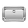 Blanco Stellar 28" Undermount Stainless Steel ADA Kitchen Sink, 18 Gauge, Brushed Finish, 441529