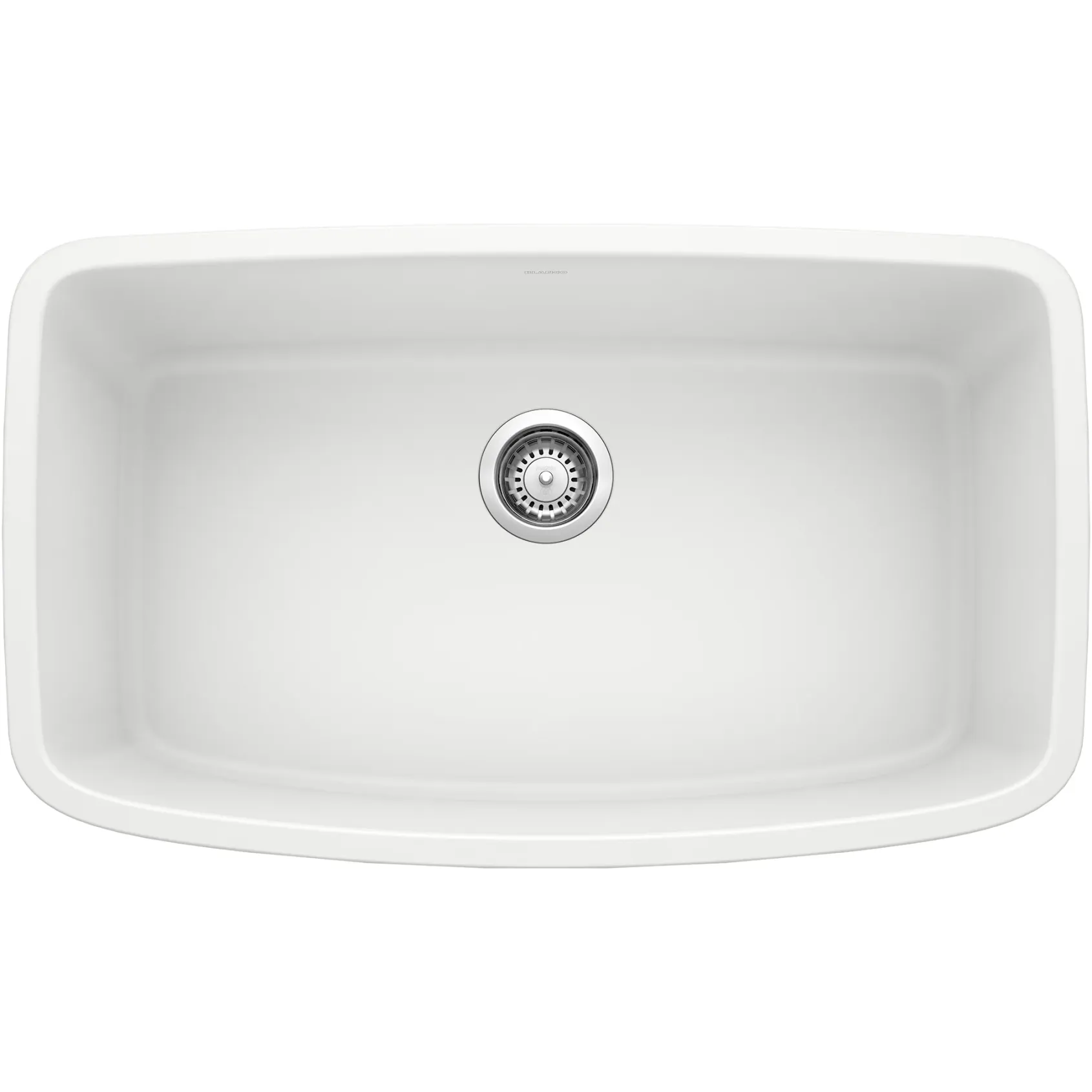 Blanco Valea 32" Undermount Granite Composite Kitchen Sink, Silgranit, White, 441773