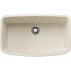 Blanco Valea 32" Undermount Silgranit Kitchen Sink, Soft White, No Faucet Hole, 443091