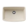 Blanco Valea 27" Undermount Silgranit Kitchen Sink, Soft White, No Faucet Hole, 443090