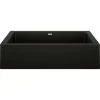 Blanco Vintera 30" Granite Composite Workstation Farmhouse Sink, Silgranit, Coal Black, 526545