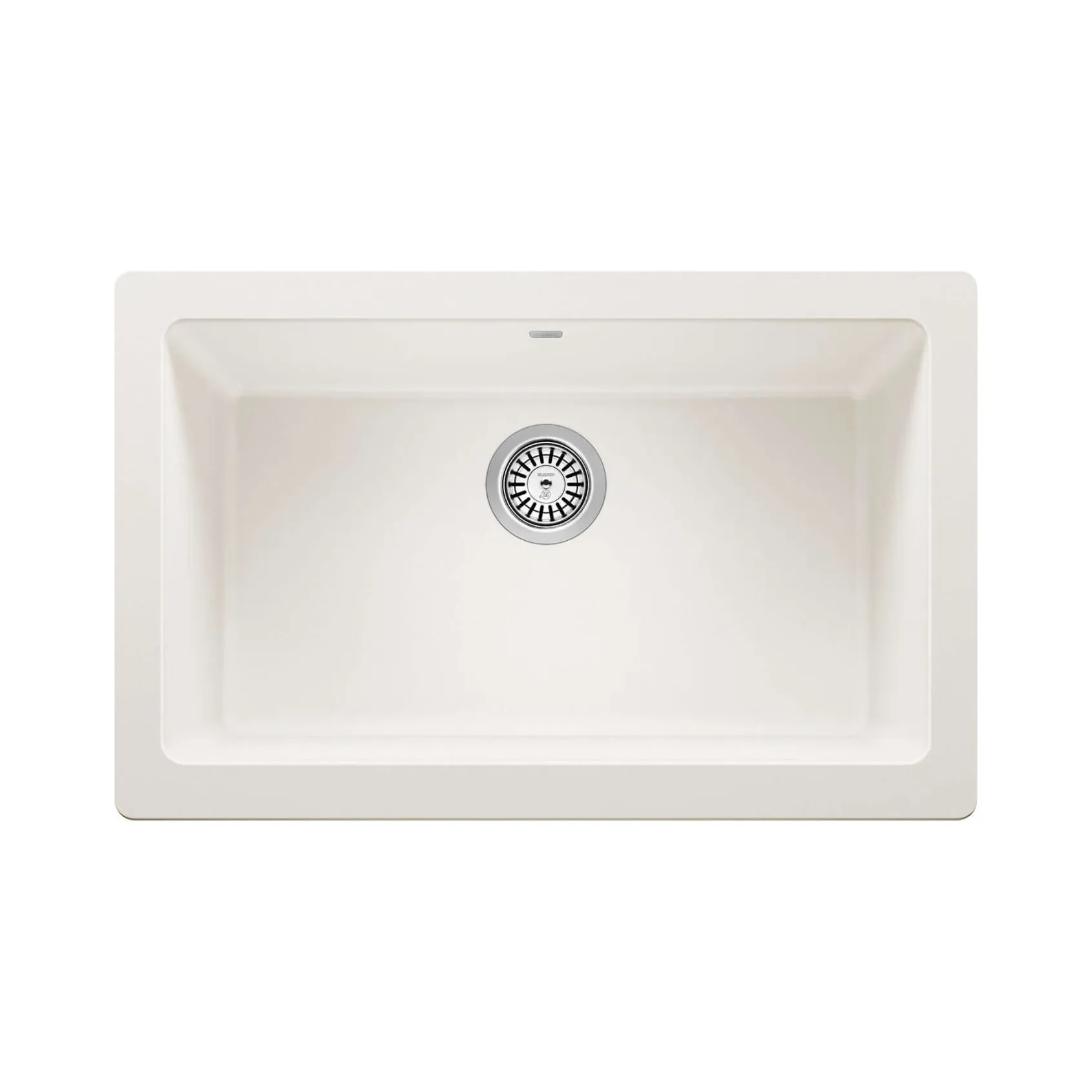 Blanco Vintera 30" Granite Composite Workstation Farmhouse Sink, Silgranit, White, 526541