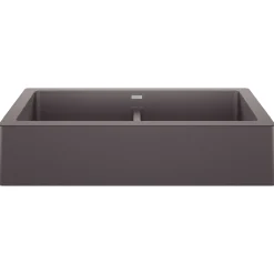 Blanco Vintera 33" Granite Composite Workstation Farmhouse Sink, Silgranit, 50/50 Double Bowl, Cinder, 526548