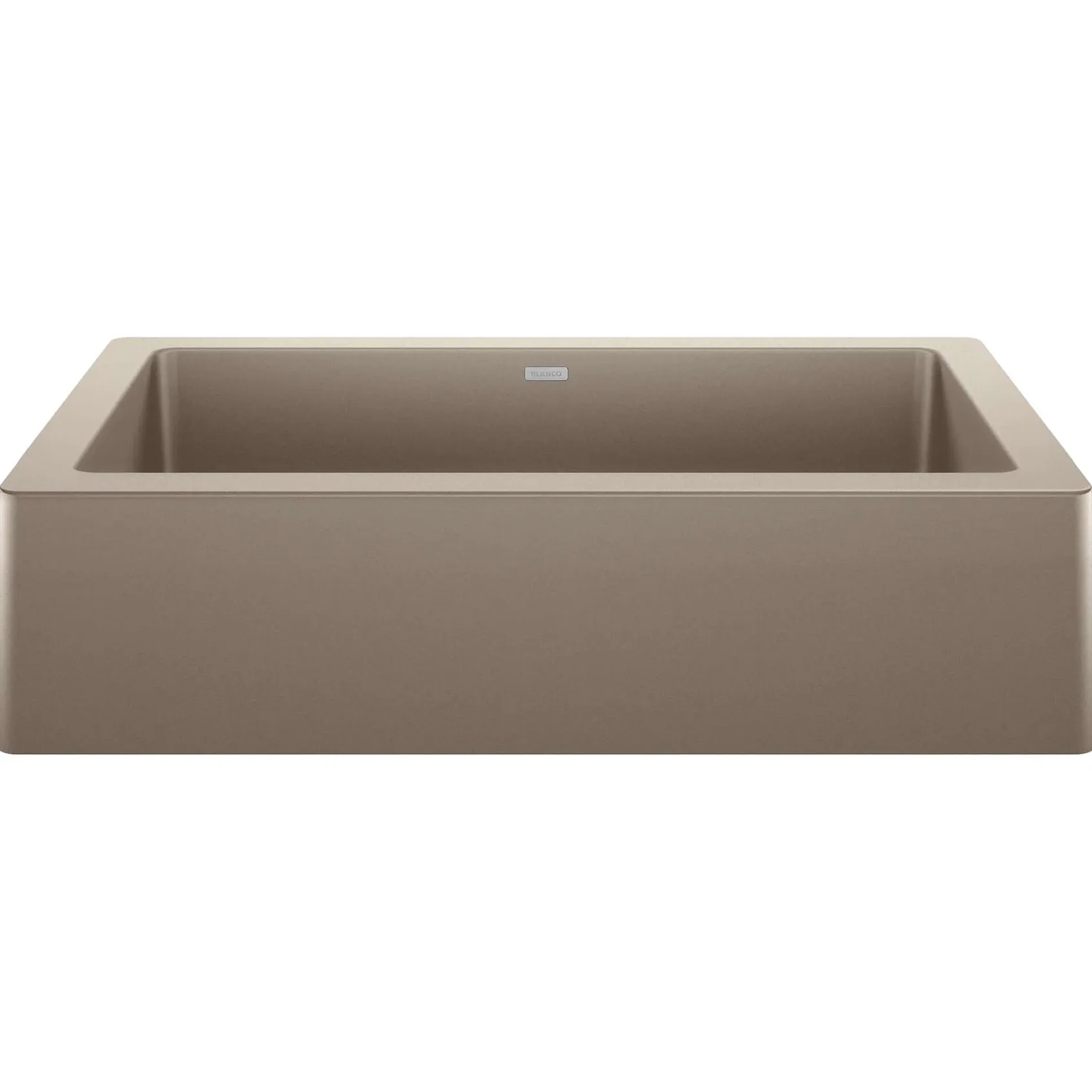 Blanco Vintera 30" Granite Composite Workstation Farmhouse Sink, Silgranit, Truffle, 526544