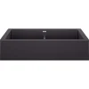 Blanco Vintera 33" Granite Composite Workstation Farmhouse Sink, Silgranit, 50/50 Double Bowl, Anthracite, 526547