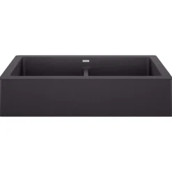 Blanco Vintera 33" Granite Composite Workstation Farmhouse Sink, Silgranit, 50/50 Double Bowl, Anthracite, 526547