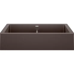 Blanco Vintera 33" Granite Composite Workstation Farmhouse Sink, Silgranit, 50/50 Double Bowl, Cafe, 526552