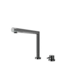 BOCCHI Baveno Move 1.75 GPM Lever Brass Kitchen Faucet, Gun Metal, 2029 0001 GM