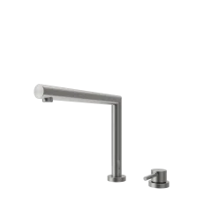 BOCCHI Baveno Move 1.75 GPM Lever Brass Kitchen Faucet, Stainless Steel, 2029 0001 SS