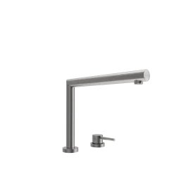 BOCCHI Baveno Move 1.75 GPM Lever Brass Kitchen Faucet, Stainless Steel, 2029 0001 SS