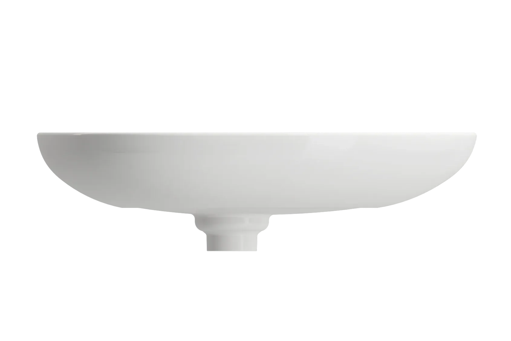 BOCCHI Etna 23" Palette Shaped Vessel Fireclay Bathroom Sink, White, 1114-001-0125