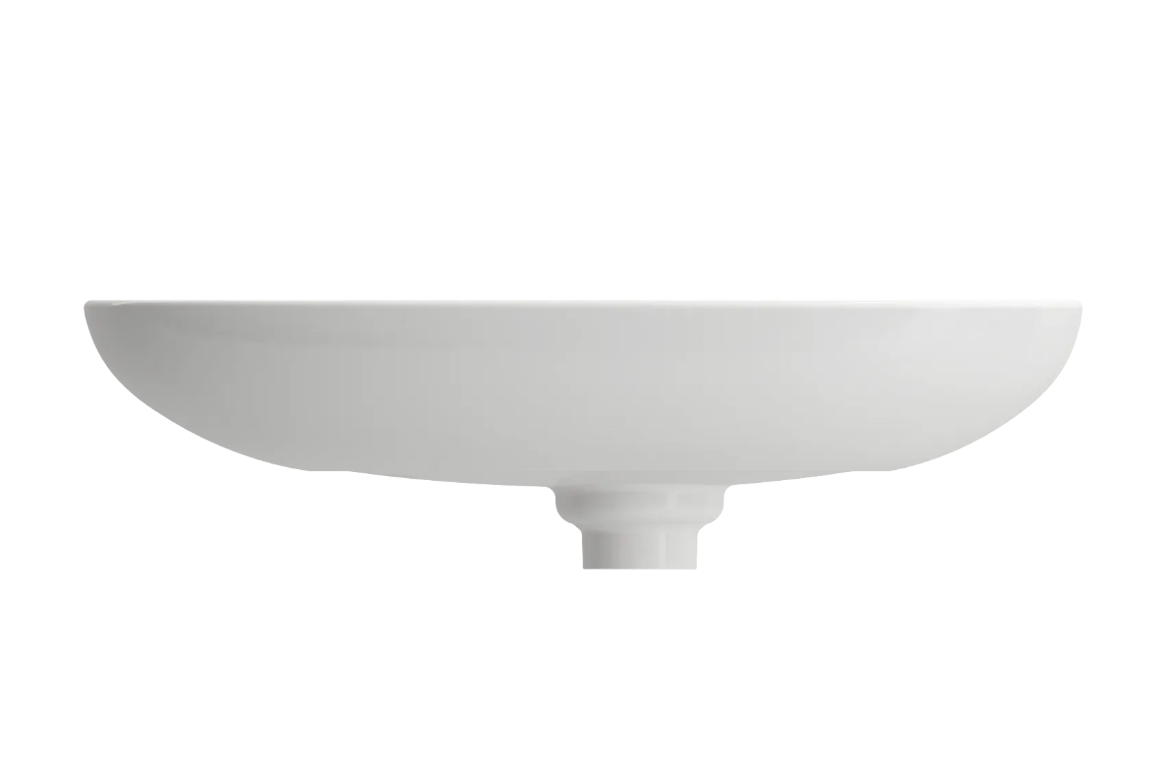BOCCHI Etna 23" Palette Shaped Vessel Fireclay Bathroom Sink, White, 1114-001-0125