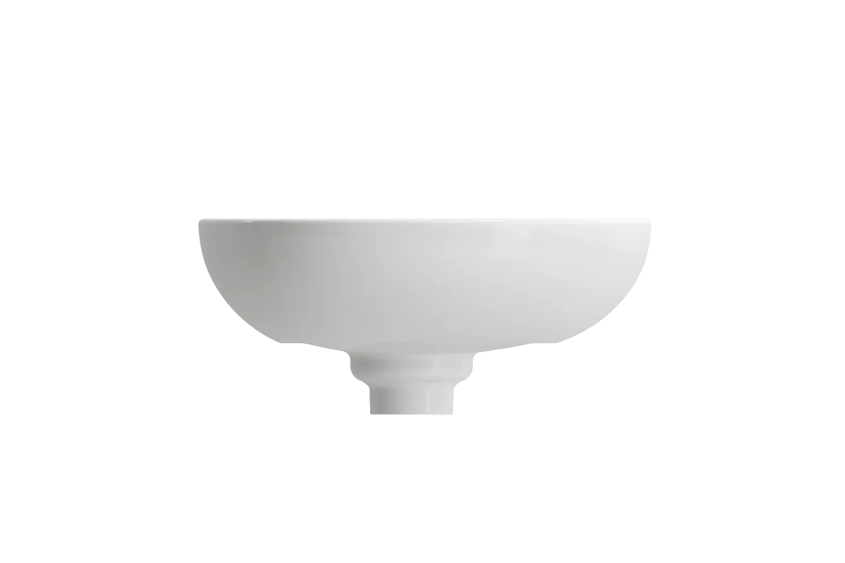 BOCCHI Etna 23" Palette Shaped Vessel Fireclay Bathroom Sink, White, 1114-001-0125