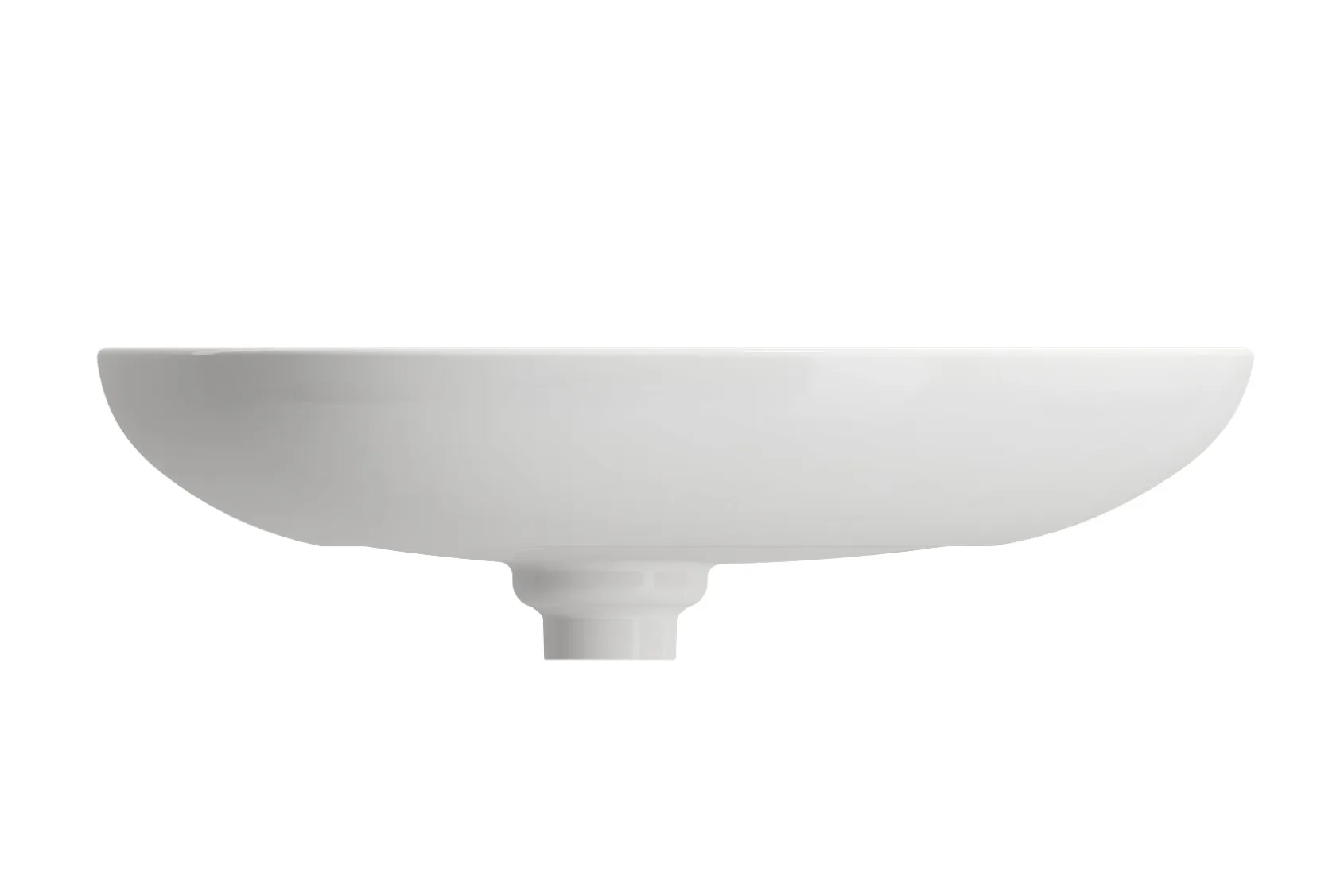 BOCCHI Etna 23" Palette Shaped Vessel Fireclay Bathroom Sink, White, 1114-001-0125