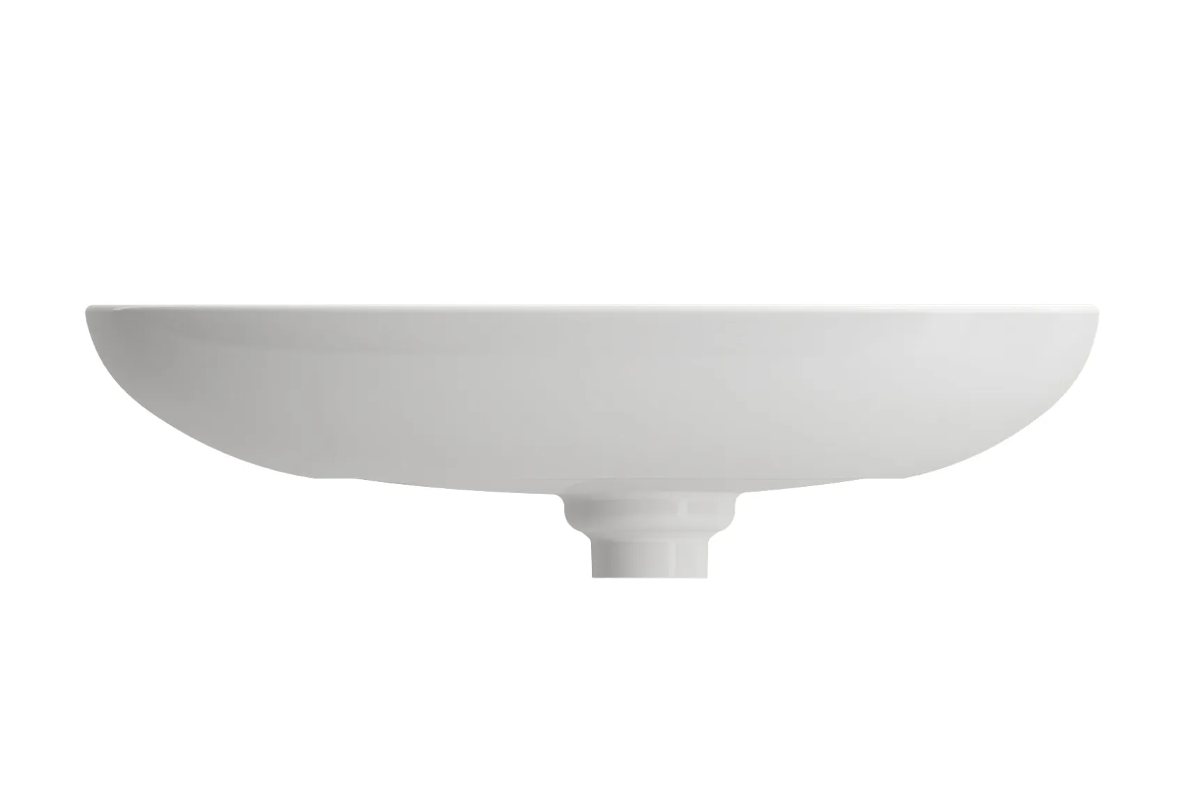 BOCCHI Etna 23" Palette Shaped Vessel Fireclay Bathroom Sink, White, 1114-001-0125