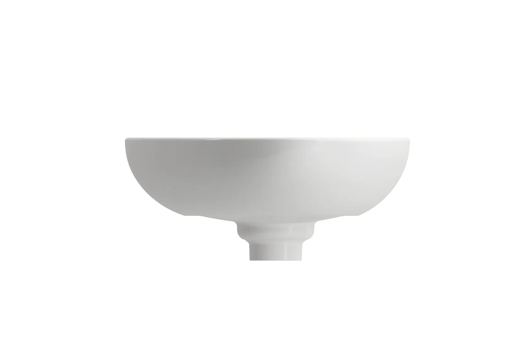 BOCCHI Etna 23" Palette Shaped Vessel Fireclay Bathroom Sink, White, 1114-001-0125