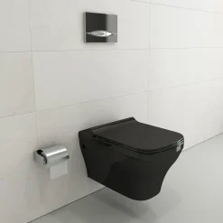 BOCCHI Firenze Soft-Close Toilet Seat in Black, A0332-005