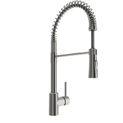 BOCCHI Livenza 1.75 GPM Brass Kitchen Faucet, Goose Neck, Stainless Steel, 2020 0001 SS