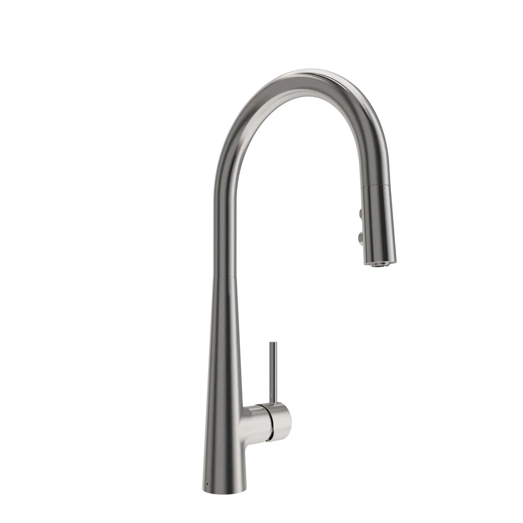 BOCCHI Lugano 1.75 GPM Brass Kitchen Faucet, Modern, Stainless Steel, 2025 0001 SS