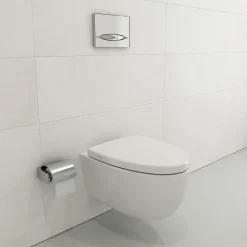 BOCCHI Milano Wall-hung Elongated Toilet Bowl White, 1632-001-0129