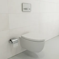 BOCCHI Milano Wall-hung Elongated Toilet Bowl Matte White, 1632-002-0129