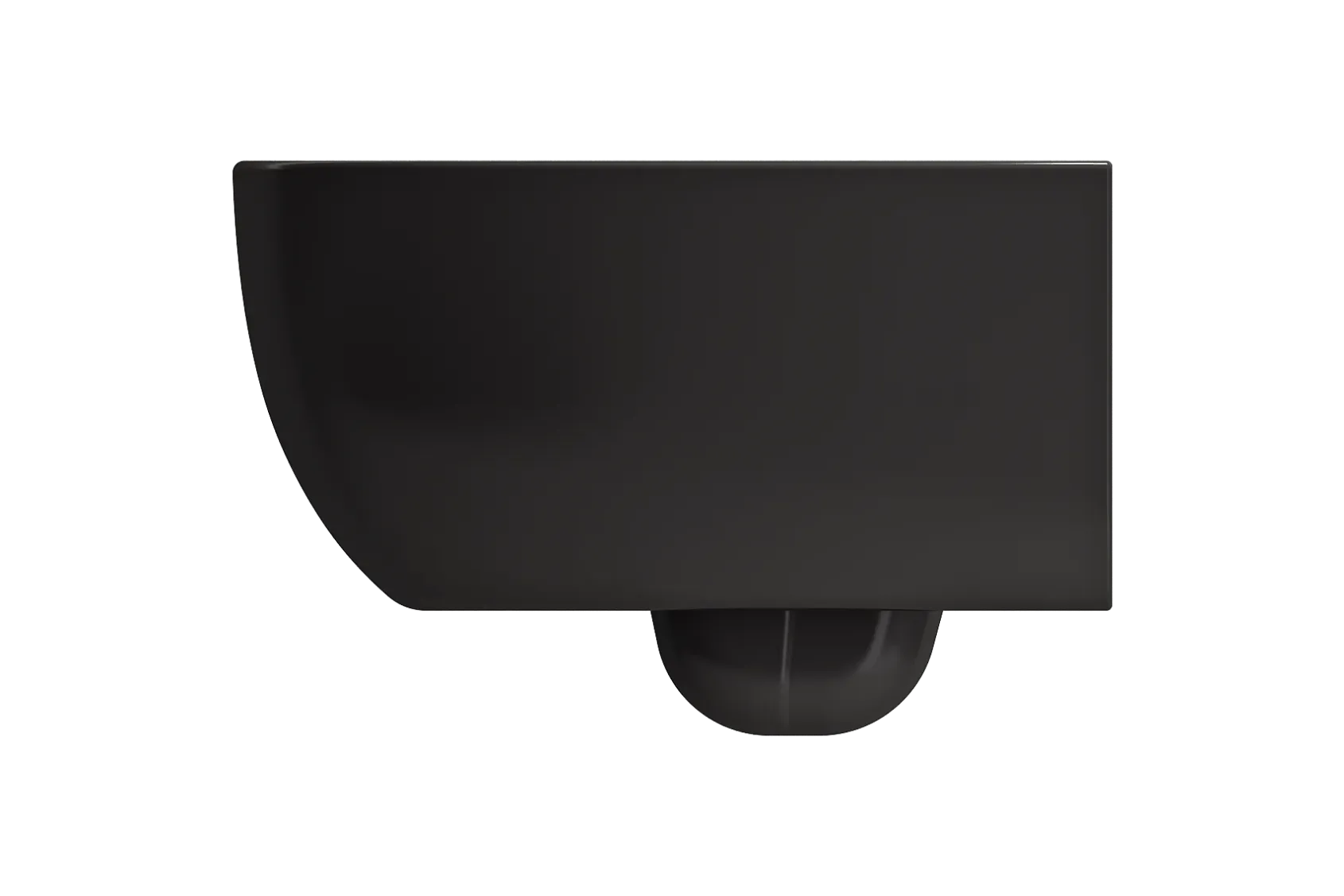BOCCHI Milano Wall-hung Elongated Toilet Bowl Matte Black, 1632-004-0129