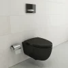 BOCCHI Milano Wall-hung Elongated Toilet Bowl Black, 1632-005-0129