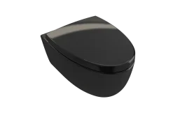 BOCCHI Milano Wall-hung Elongated Toilet Bowl Black, 1632-005-0129