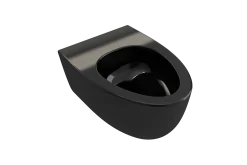BOCCHI Milano Wall-hung Elongated Toilet Bowl Black, 1632-005-0129