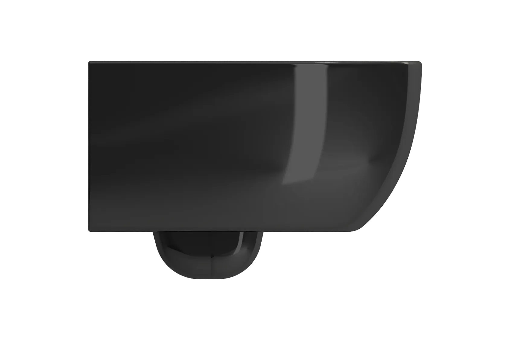 BOCCHI Milano Wall-hung Elongated Toilet Bowl Black, 1632-005-0129