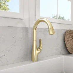 BOCCHI Pagano 1.75 GPM Brass Kitchen Faucet, Transitional, Brushed Gold, 2024 0001 BG