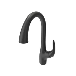 BOCCHI Pagano 1.75 GPM Brass Kitchen Faucet, Transitional, Matte Black, 2024 0001 MB