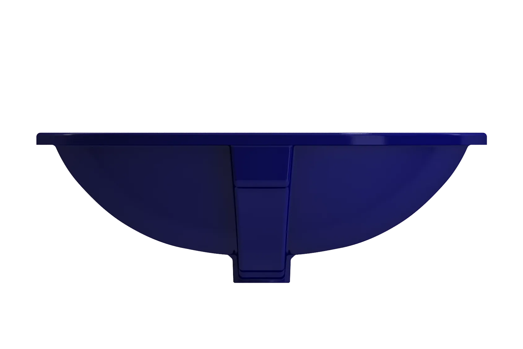 BOCCHI Parma 22" Oval Undermount Fireclay Bathroom Sink, Sapphire Blue, 1384-010-0125