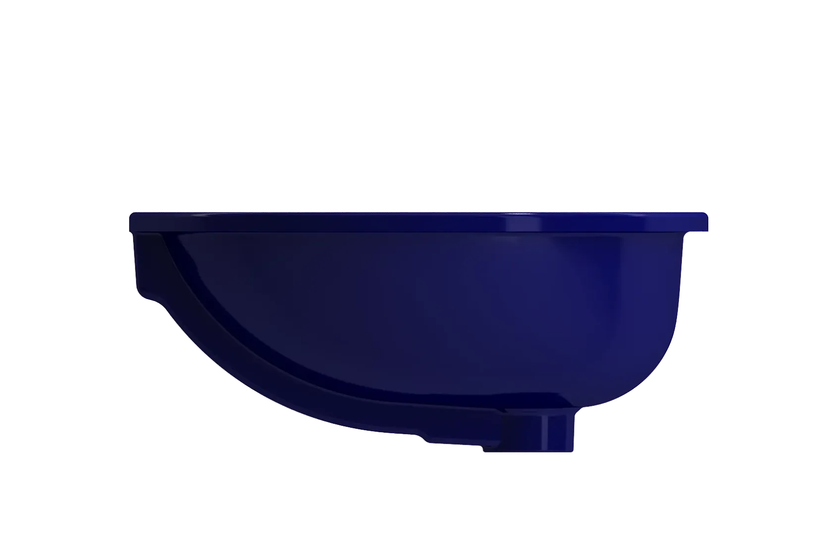 BOCCHI Parma 22" Oval Undermount Fireclay Bathroom Sink, Sapphire Blue, 1384-010-0125