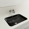 BOCCHI Scala 22" Rectangle Undermount Fireclay Bathroom Sink, Black, 1006-005-0125