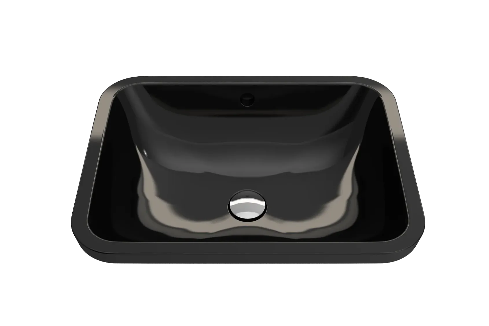 BOCCHI Scala 22" Rectangle Undermount Fireclay Bathroom Sink, Black, 1006-005-0125