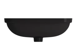 BOCCHI Scala 22" Rectangle Undermount Fireclay Bathroom Sink, Matte Black, 1006-004-0125