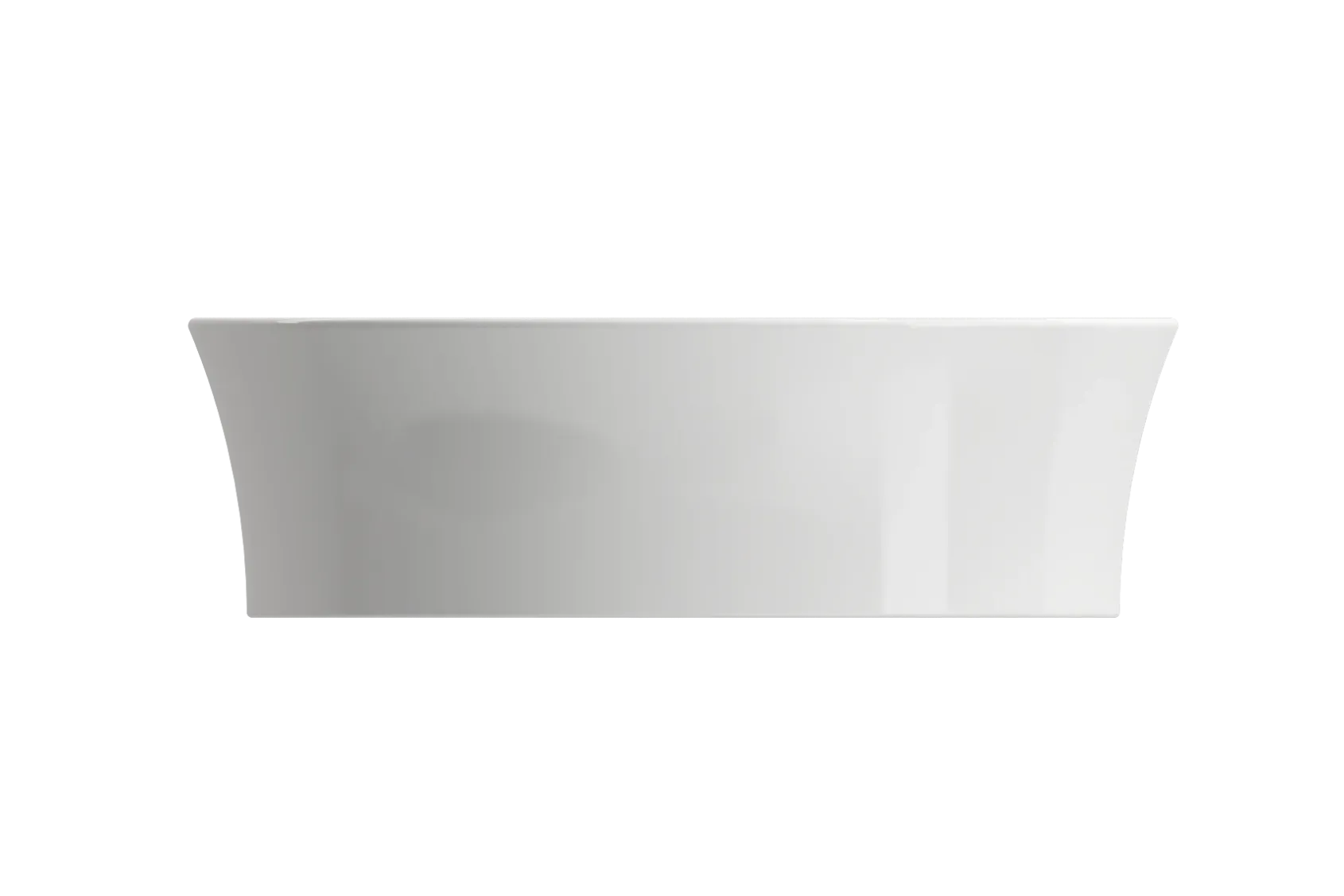 BOCCHI Sottile 15" Round Vessel Fireclay Bathroom Sink, White, 1478-001-0125