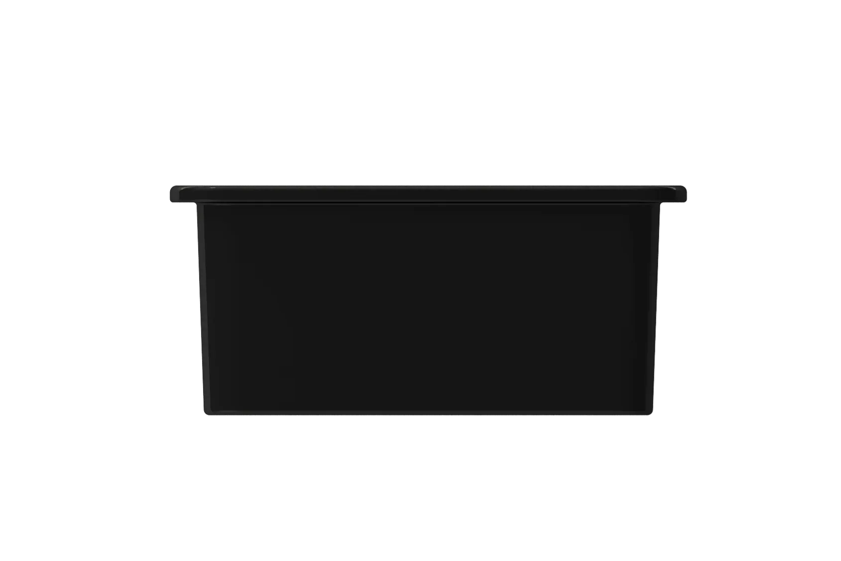 BOCCHI Sotto 12" Fireclay Undermount Single Bowl Bar Sink with Strainer, Black, 1358-005-0120
