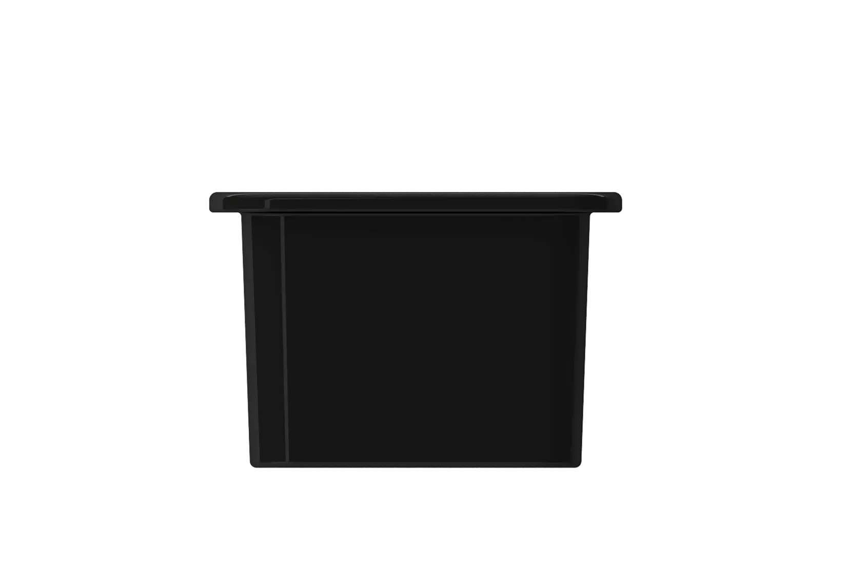 BOCCHI Sotto 12" Fireclay Undermount Single Bowl Bar Sink with Strainer, Black, 1358-005-0120