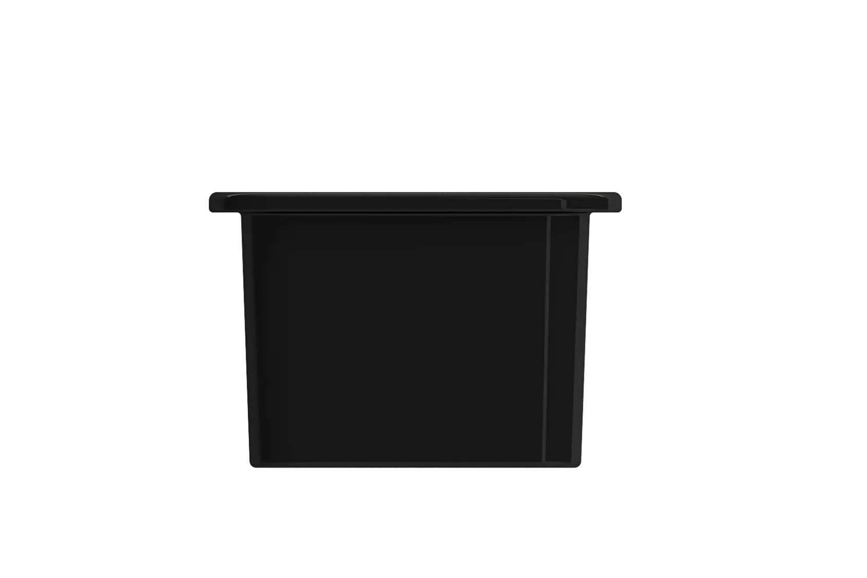BOCCHI Sotto 12" Fireclay Undermount Single Bowl Bar Sink with Strainer, Black, 1358-005-0120