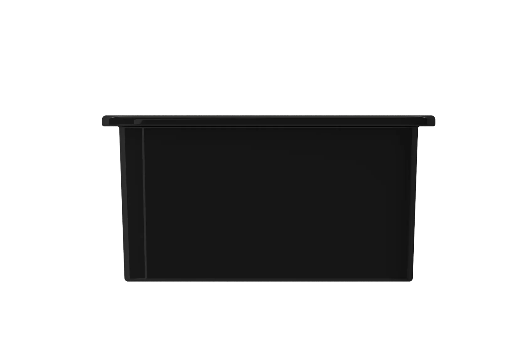 BOCCHI Sotto 18" Fireclay Undermount Single Bowl Bar Sink with Protective Bottom Grid and Strainer, Black, 1359-005-0120