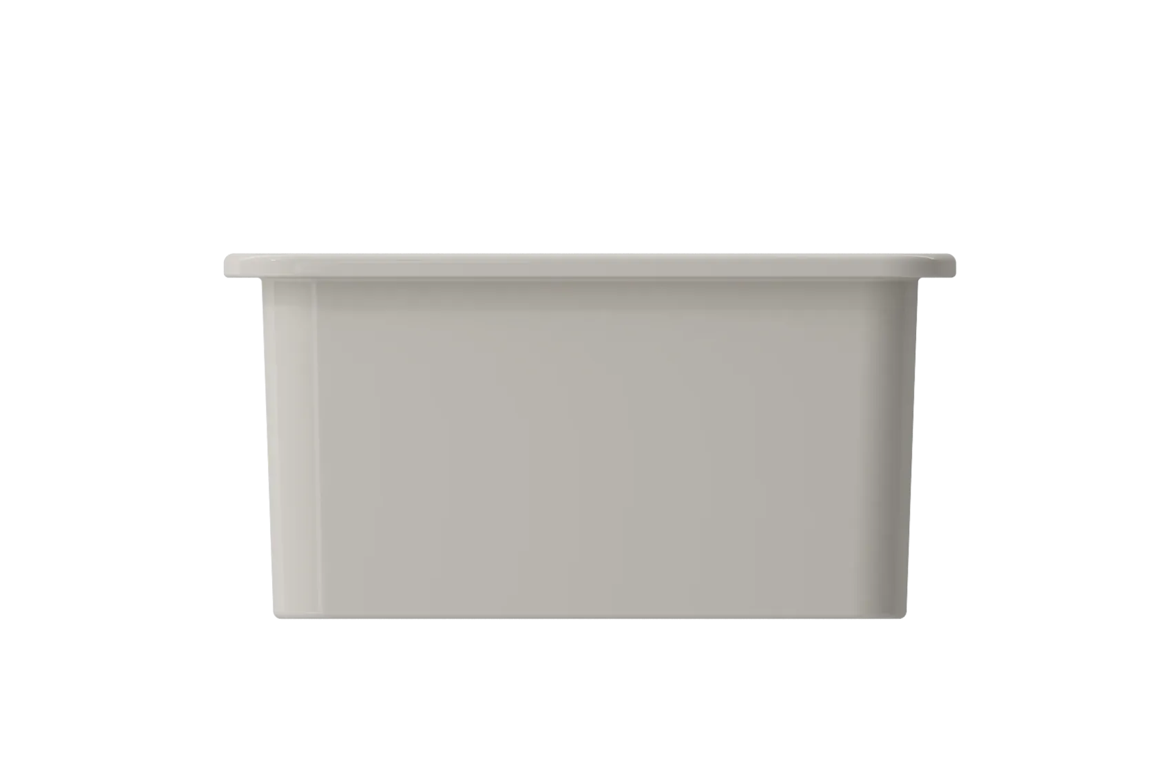 BOCCHI Sotto 18" Fireclay Undermount Single Bowl Bar Sink with Protective Bottom Grid and Strainer, Biscuit, 1359-014-0120
