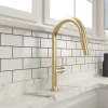 BOCCHI Tronto 1.75 GPM Brass Kitchen Faucet, Modern, Brushed Gold, 2026 0001 BG