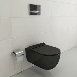 BOCCHI Vettore Soft-Close Toilet Seat in Black, A0330-005